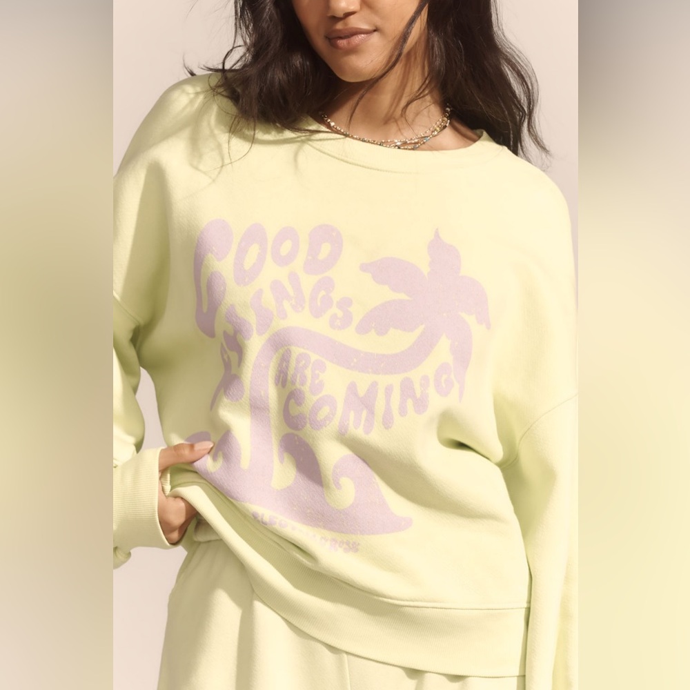 Electric & Rose Lime and Purple Graphic Balloon Sweatshirt